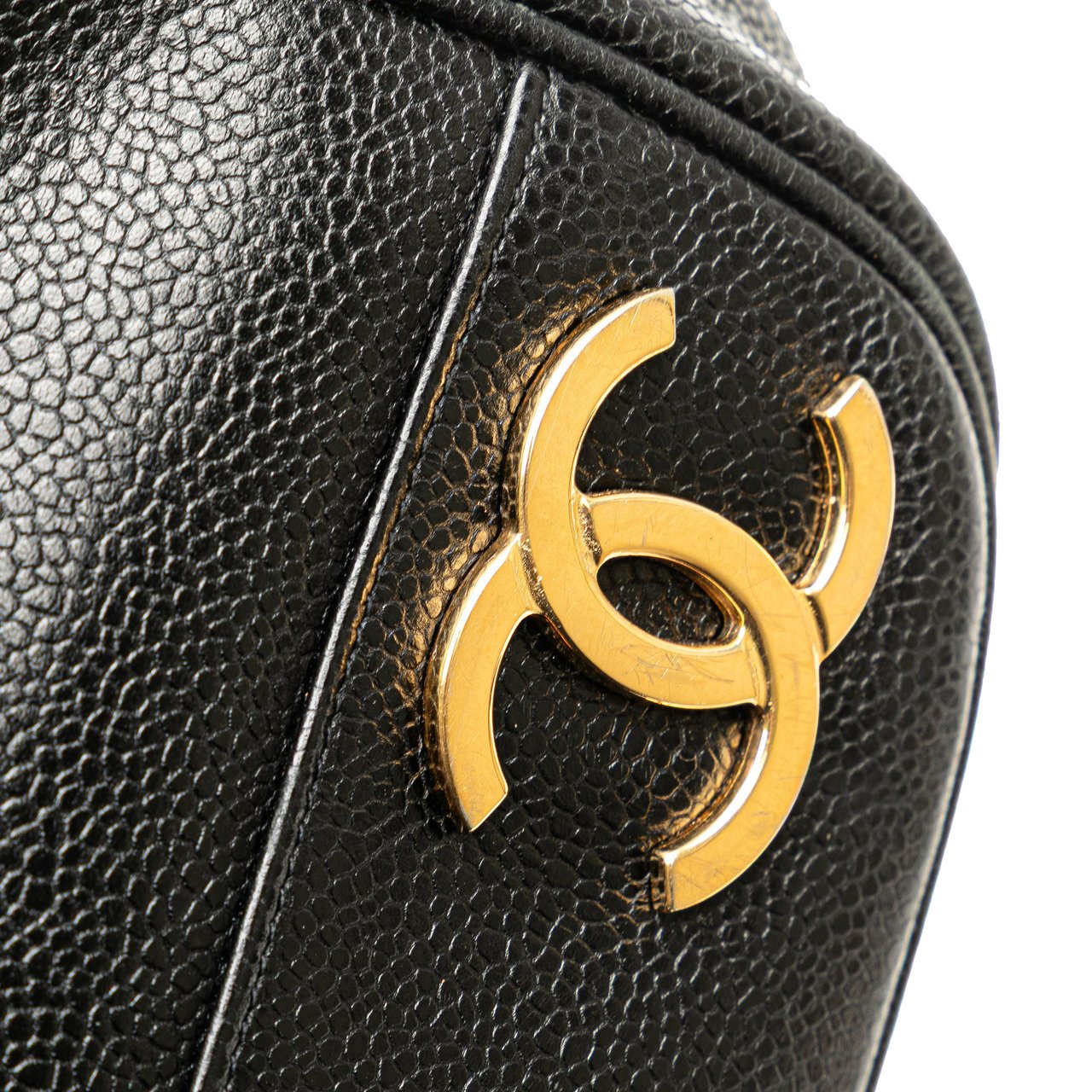 Chanel Triple CC Caviar Shoulder Bag Zwart