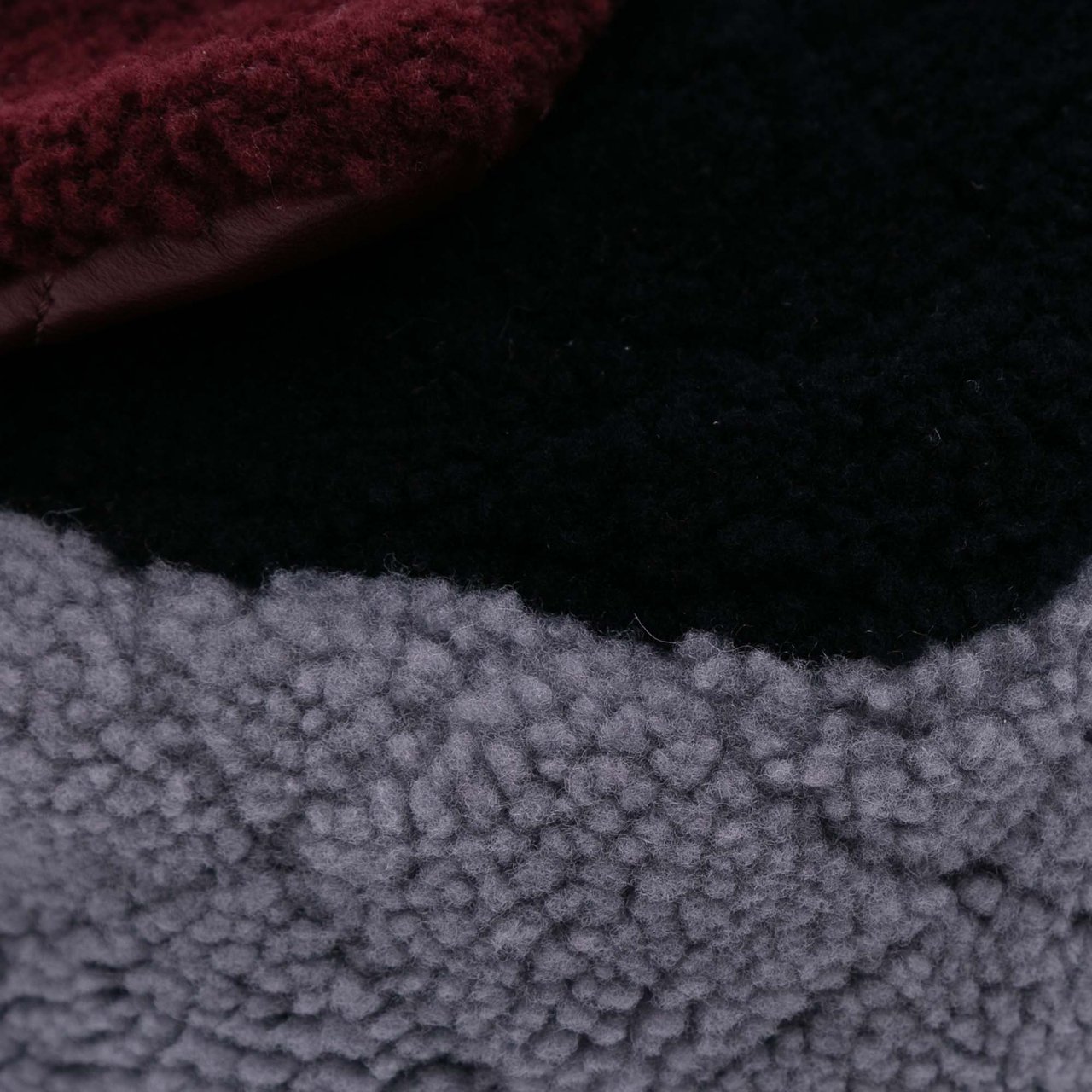 Chanel Medium Tricolor CC Quilted Shearling Single Flap Rood