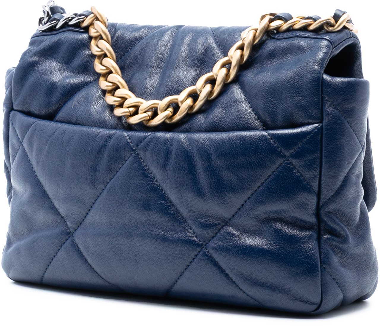 Chanel Medium Lambskin 19 Flap Blauw