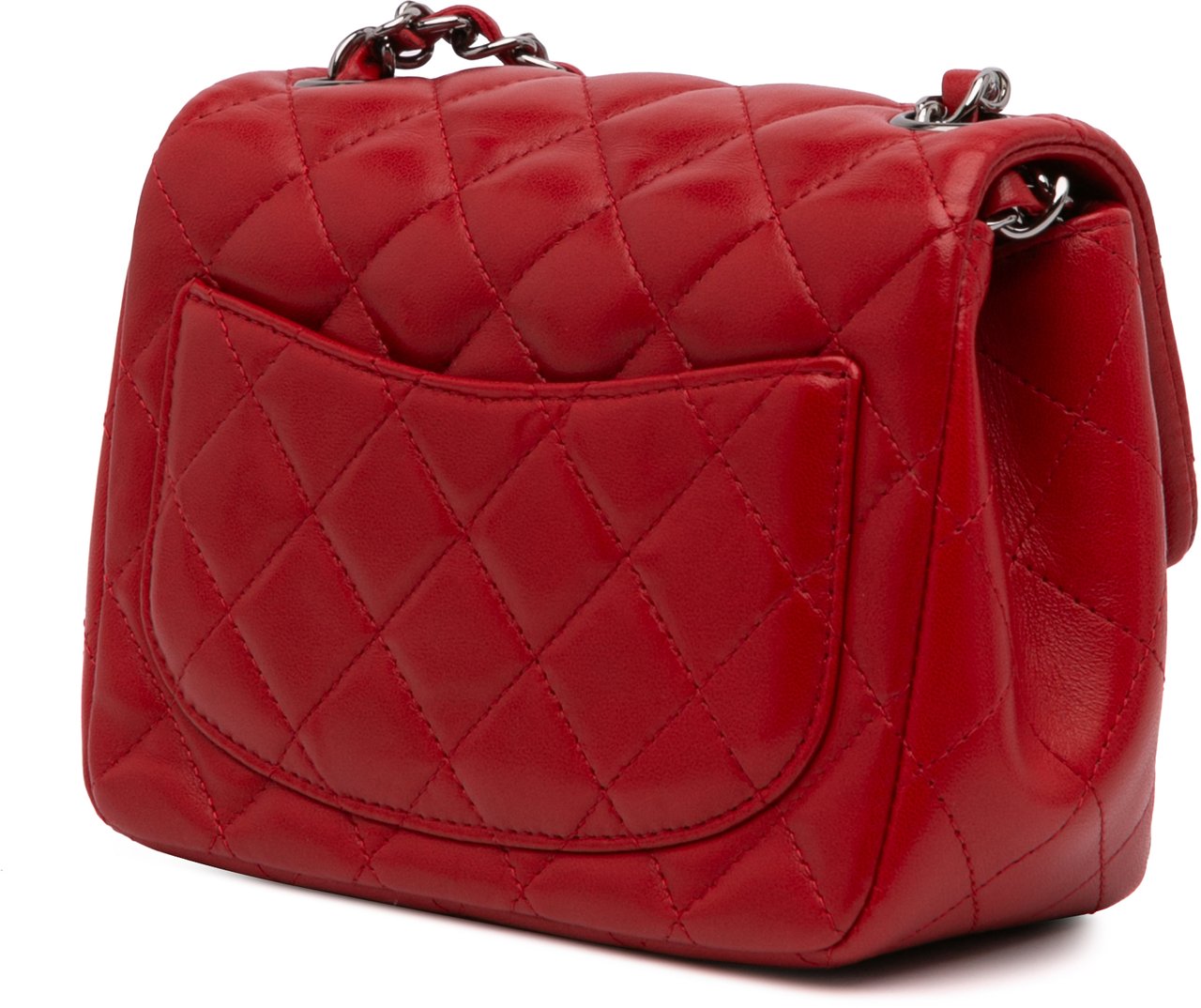Chanel Mini Square Classic Lambskin Single Flap Rood