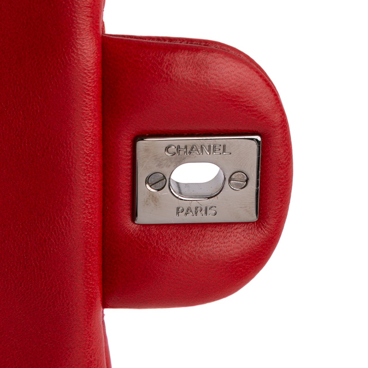 Chanel Mini Square Classic Lambskin Single Flap Rood