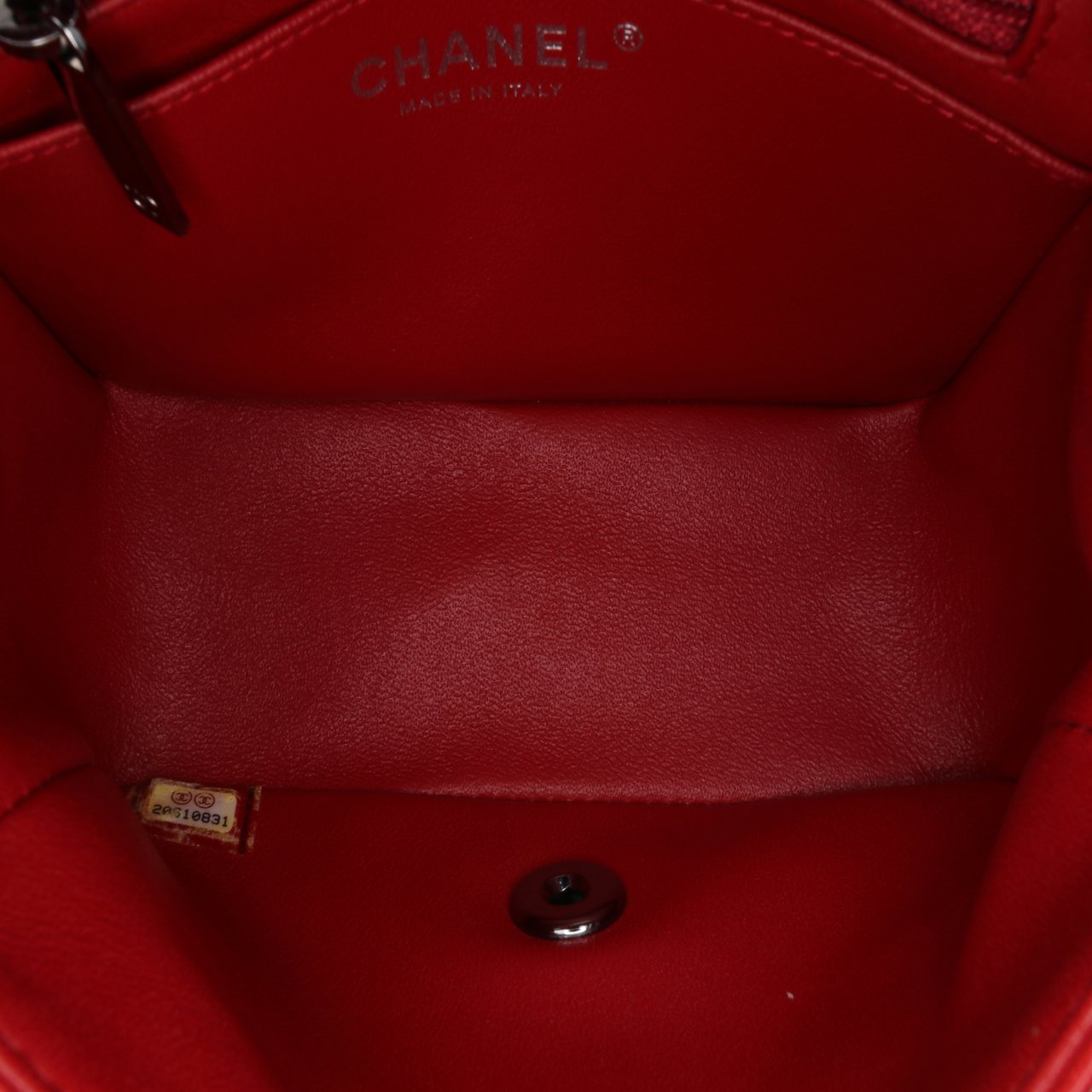 Chanel Mini Square Classic Lambskin Single Flap Rood