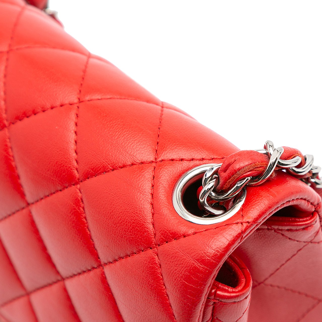 Chanel Mini Square Classic Lambskin Flap Rood