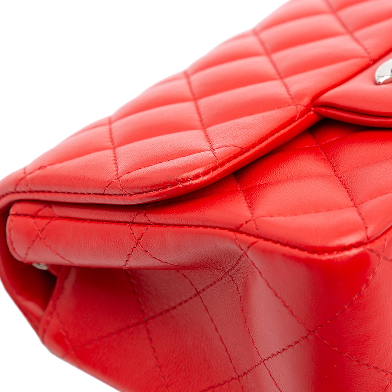 Chanel Mini Square Classic Lambskin Flap Rood