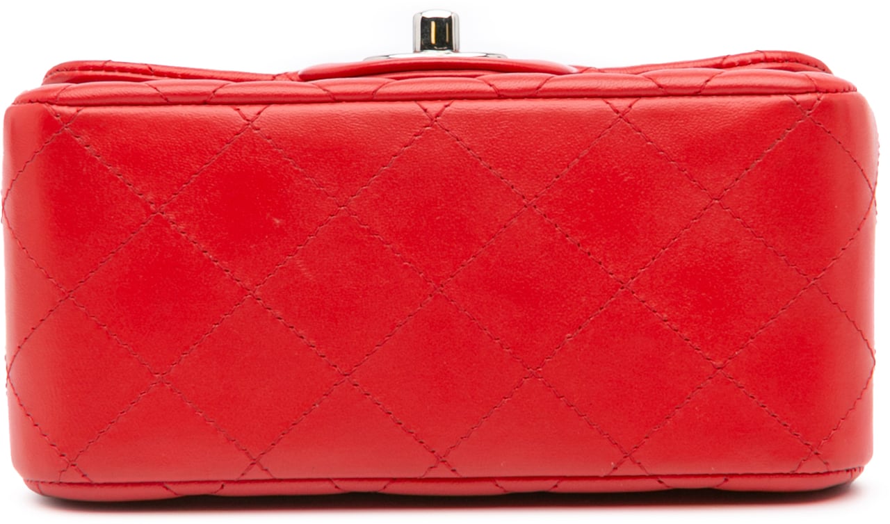 Chanel Mini Square Classic Lambskin Flap Rood