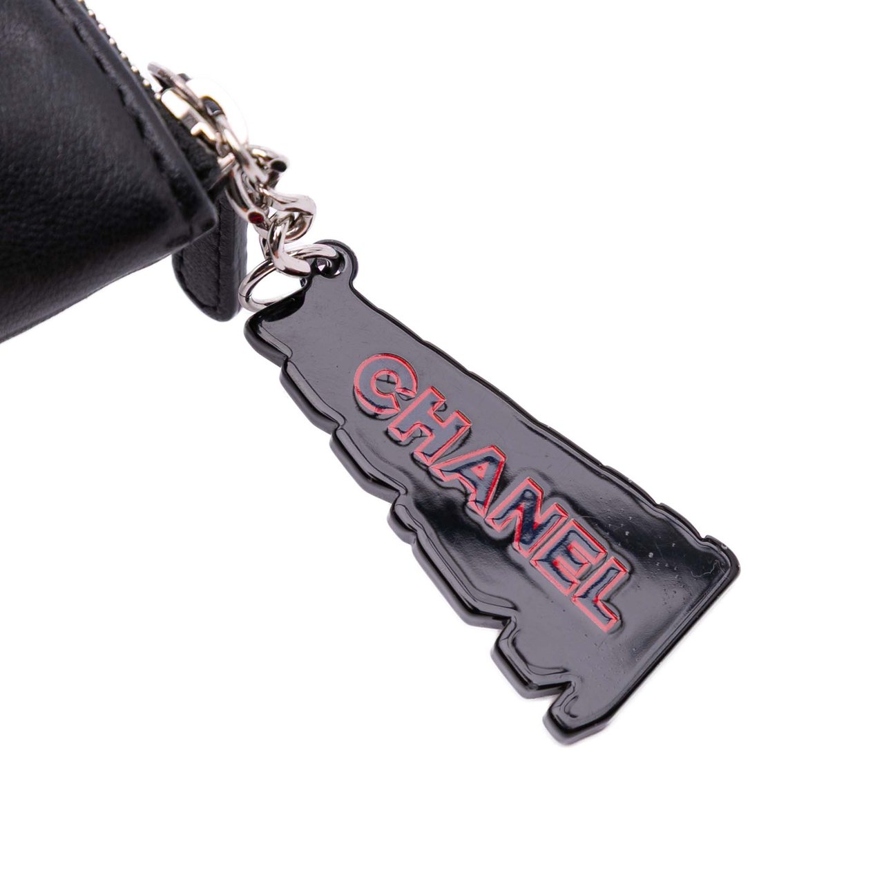 Chanel Medium Printed Lambskin Cuba La Habana O Case Clutch Zwart