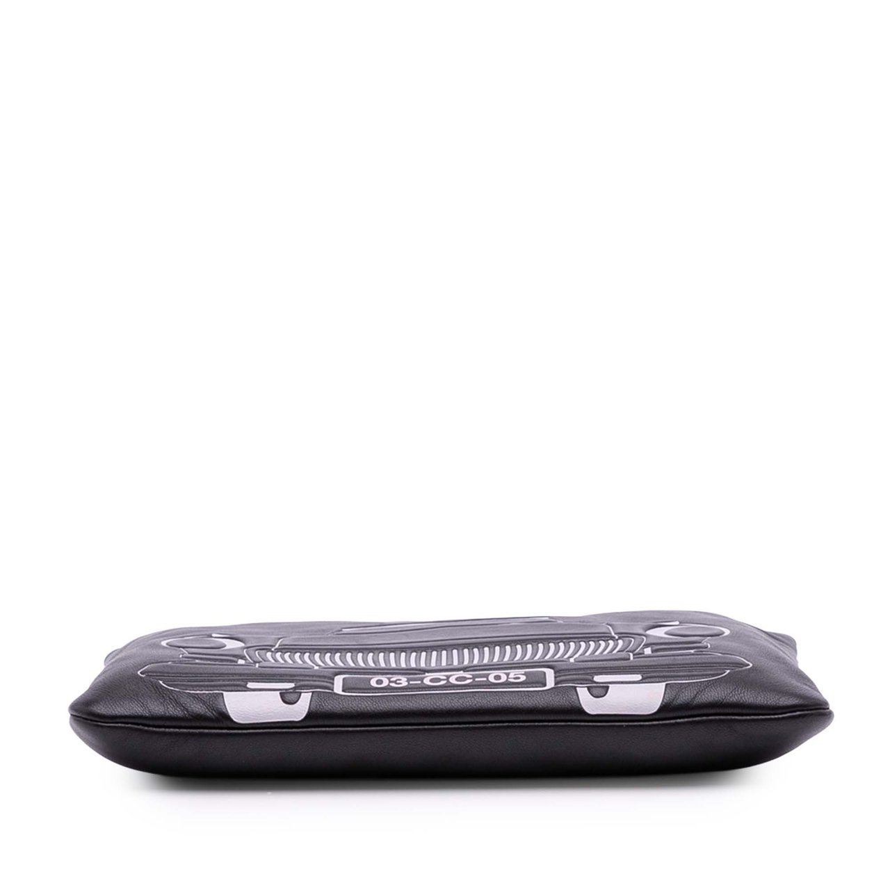 Chanel Medium Printed Lambskin Cuba La Habana O Case Clutch Zwart