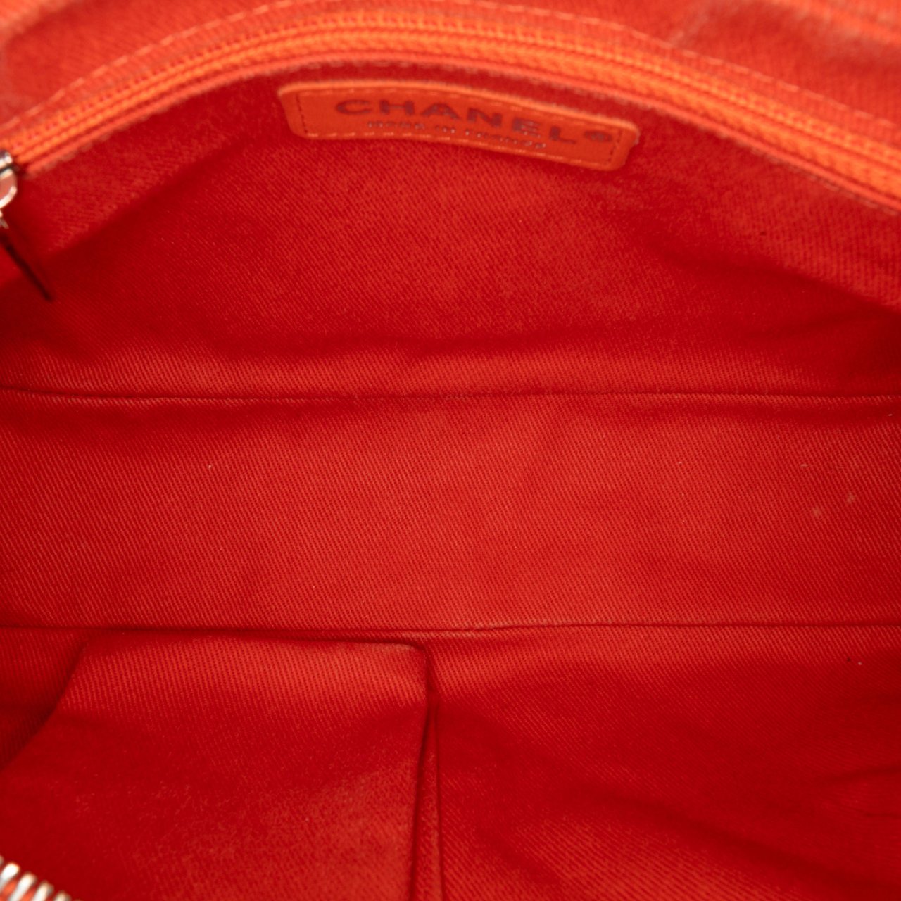 Chanel Medium Quilted Caviar Easy Flap Oranje