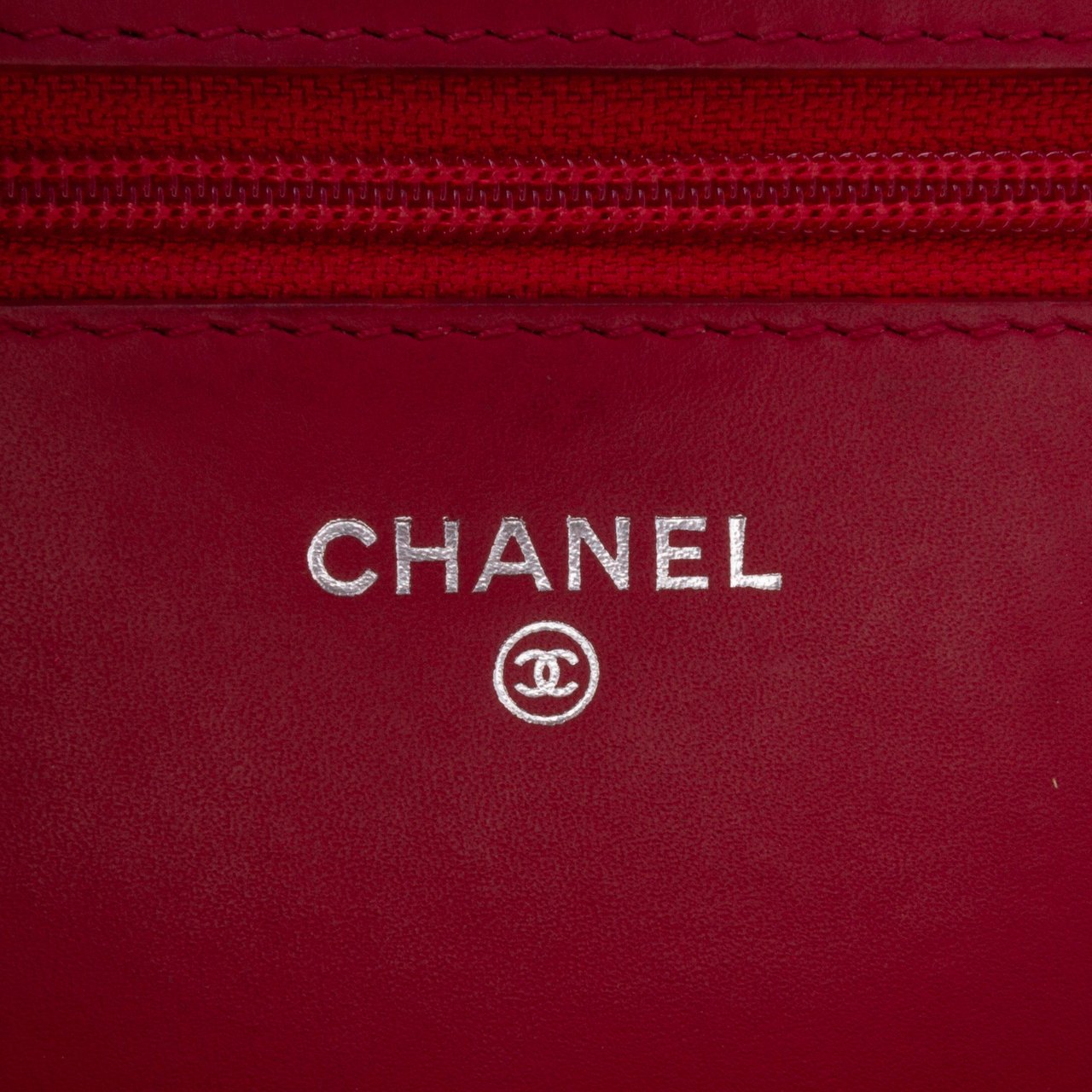 Chanel Paris Dallas CC Patent Goatskin Wallet on Chain Rood
