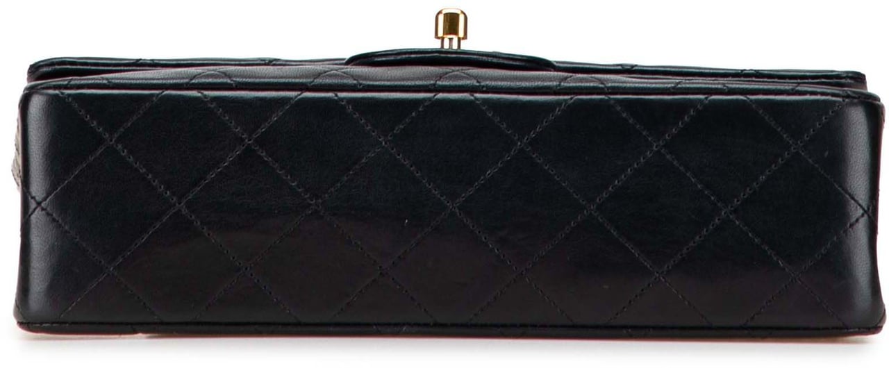 Chanel Small Classic Lambskin Double Flap Zwart