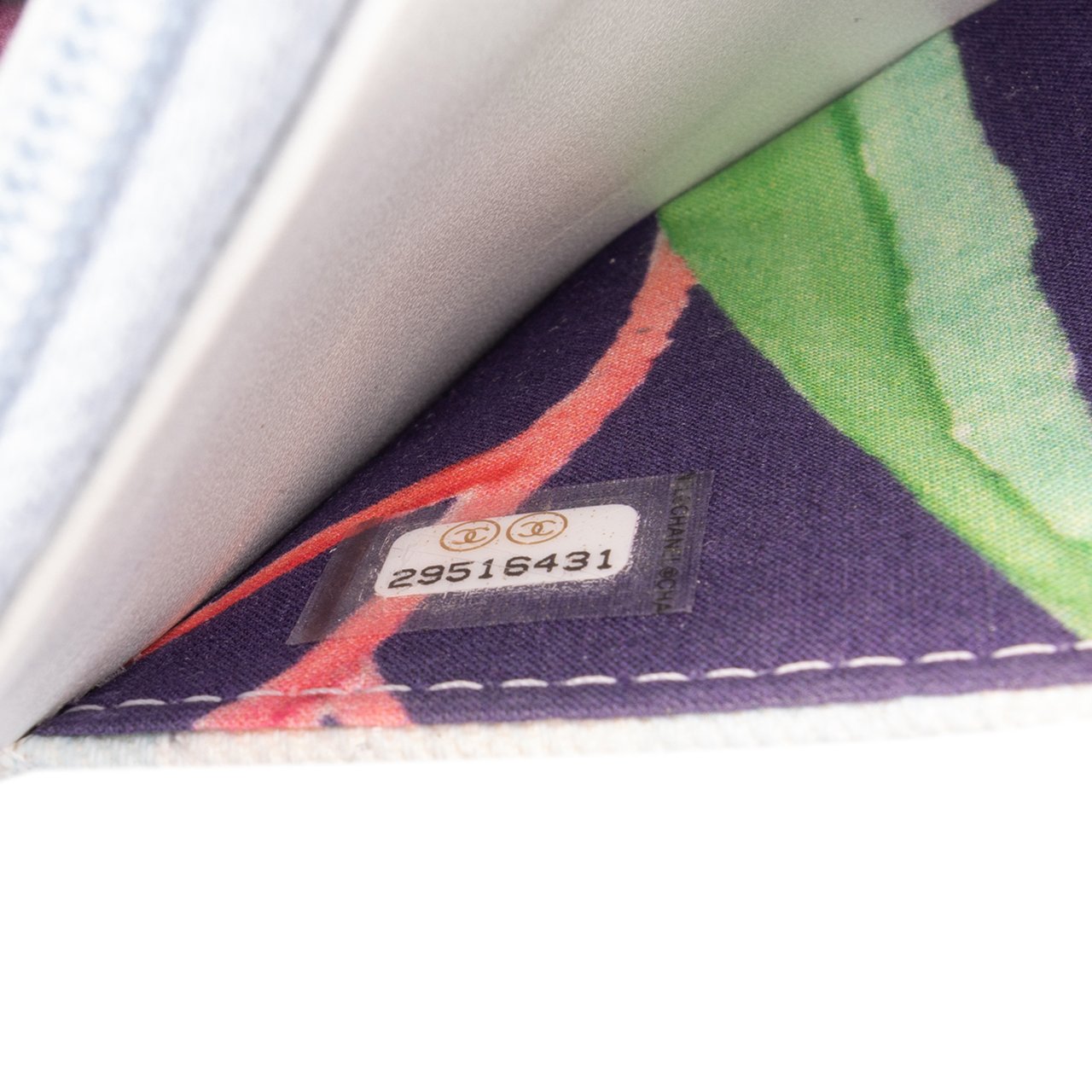 Chanel CC Quilted Canvas Jungle Jeans Wallet on Chain Wit