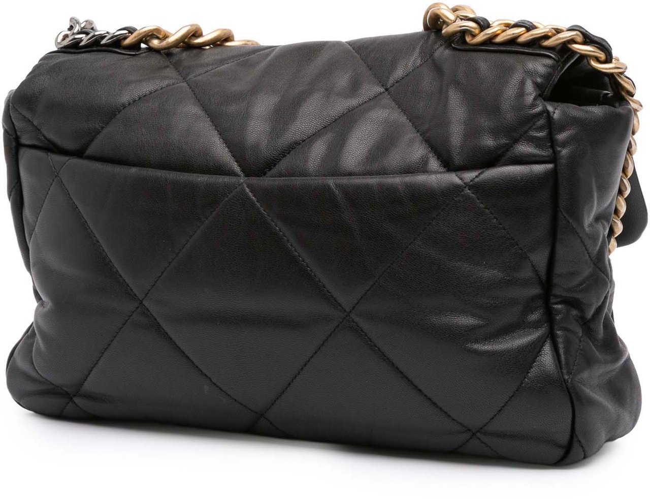 Chanel Large Lambskin 19 Flap Zwart