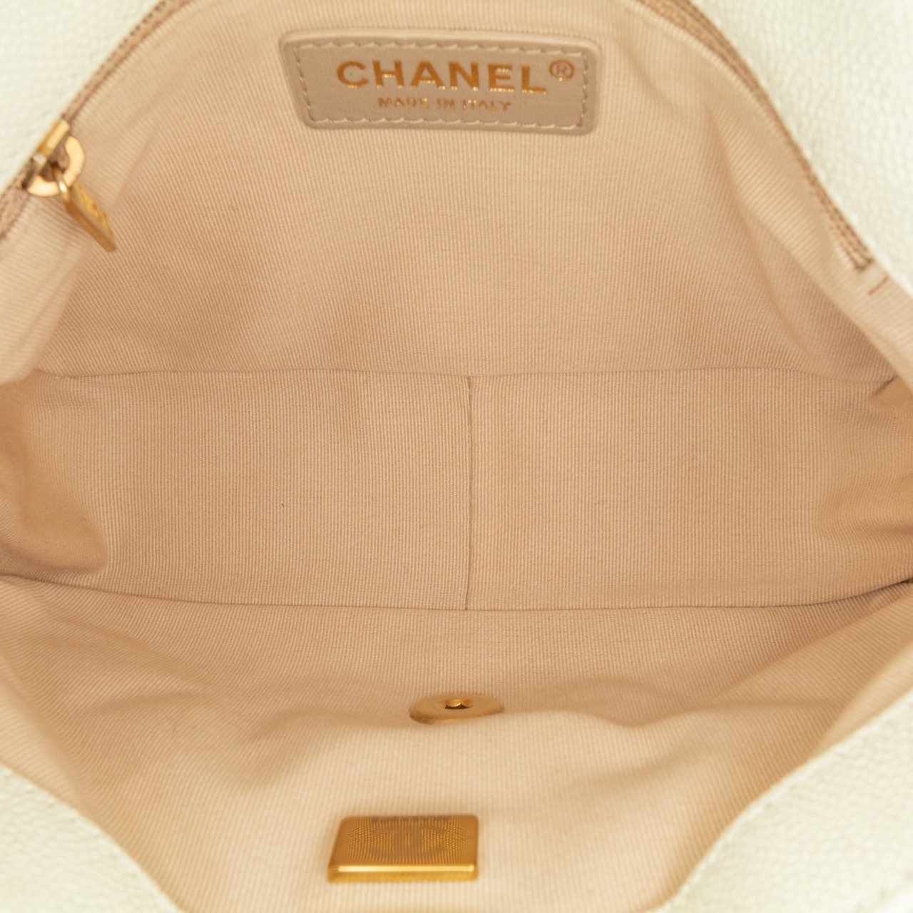 Chanel Small Quilted Caviar Chain Melody Flap Wit