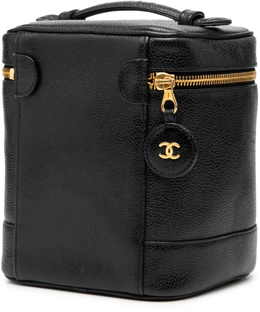 Chanel CC Caviar Vanity Bag Zwart