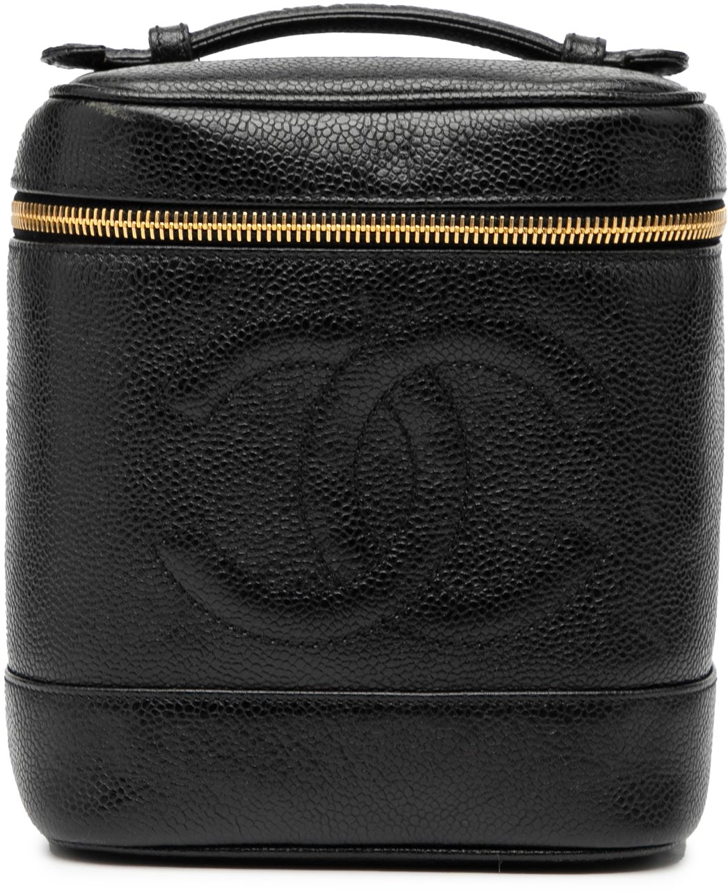 Chanel CC Caviar Vanity Bag Zwart