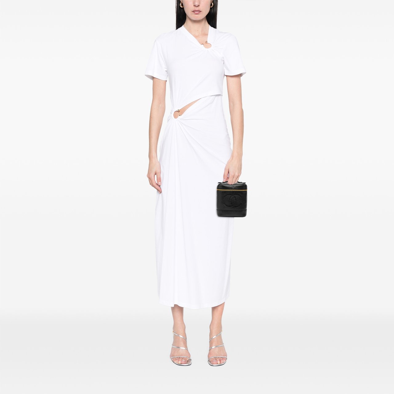 Chanel CC Caviar Vanity Bag Zwart