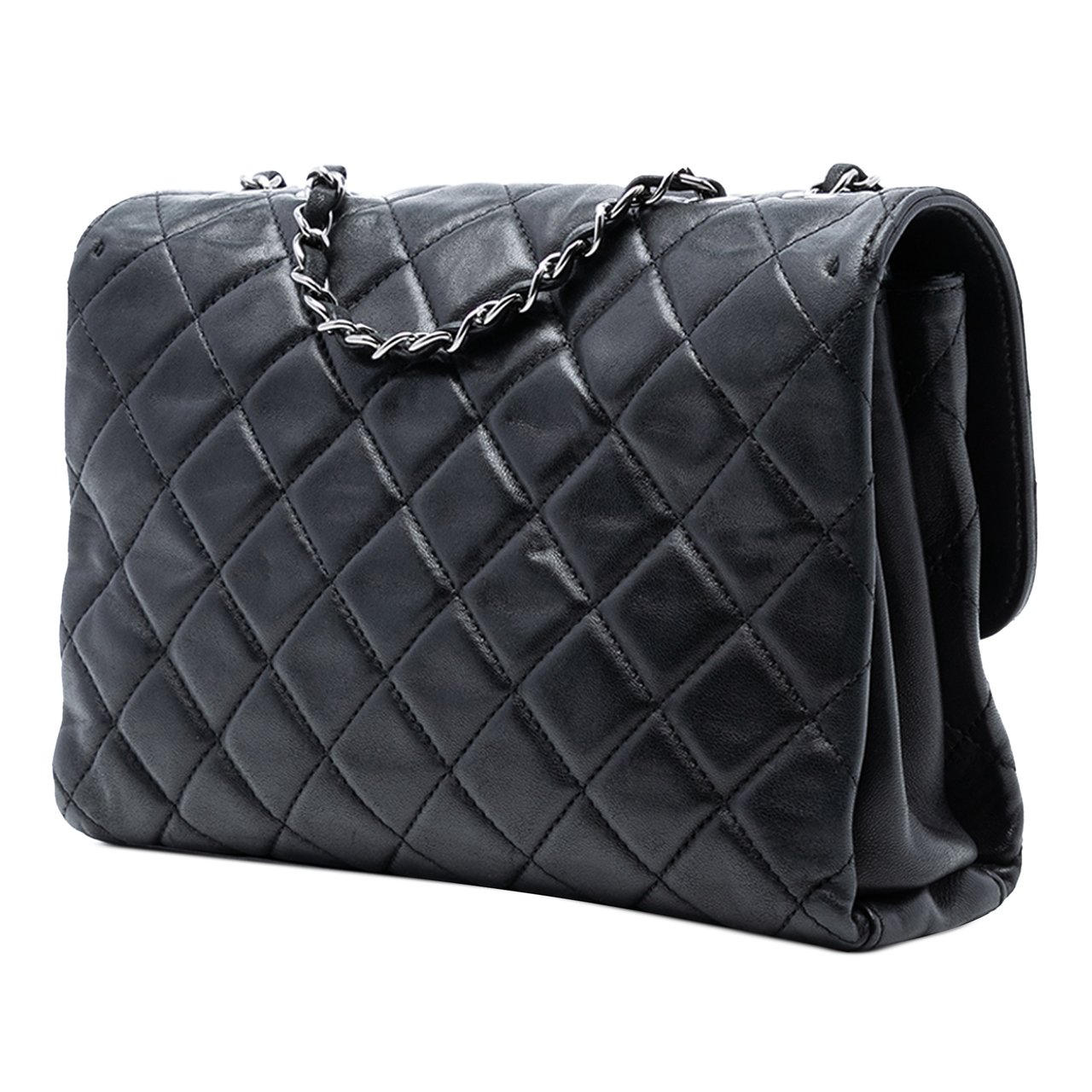 Chanel Small Quilted Lambskin Coco Loop Flap Zwart