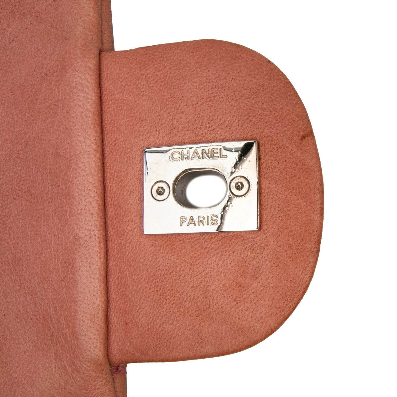 Chanel Classic Lambskin East West Single Flap Oranje