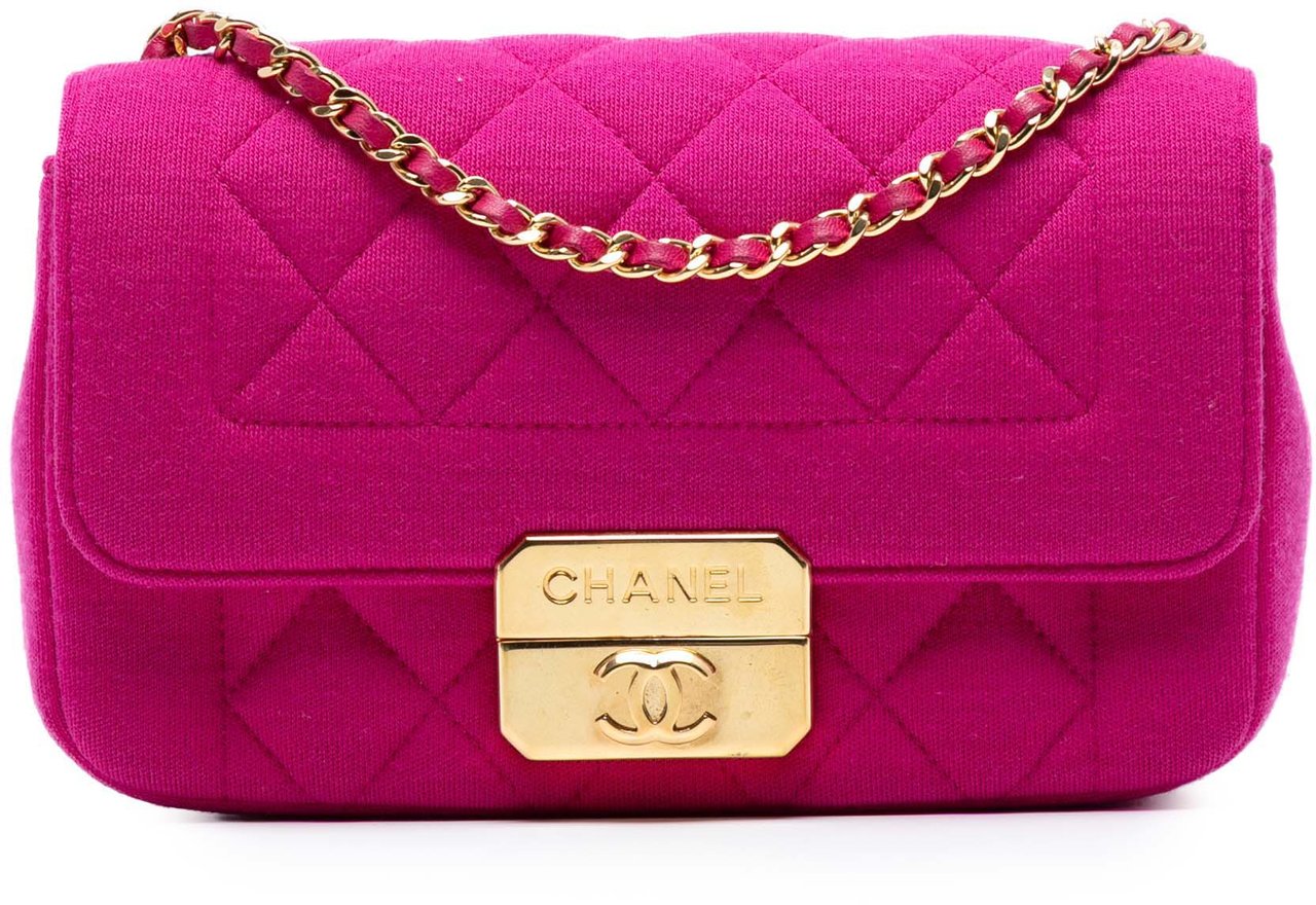Chanel Mini Jersey Chic With Me Flap Roze
