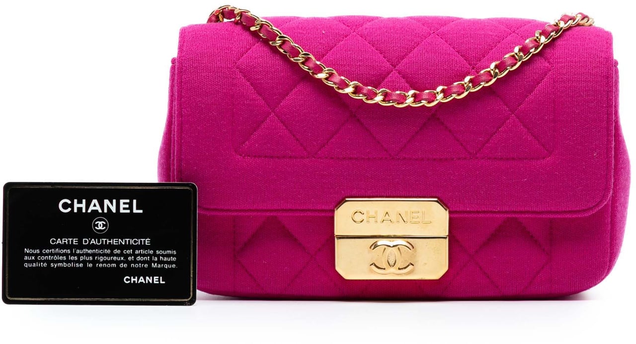 Chanel Mini Jersey Chic With Me Flap Roze