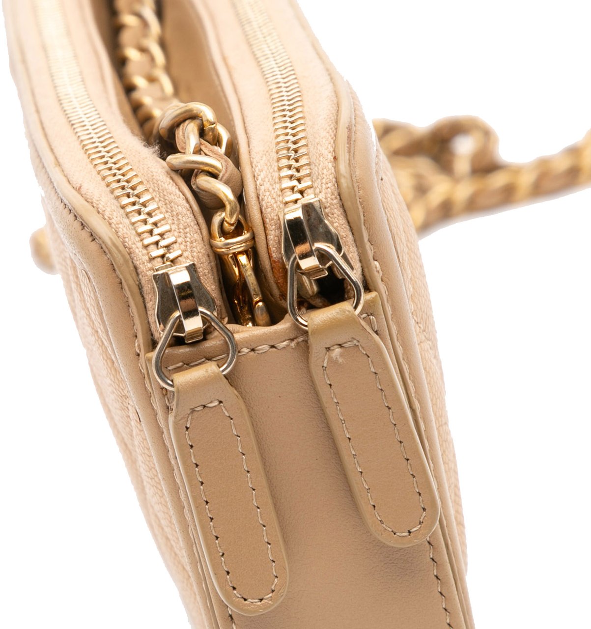 Chanel Caviar CC Filigree Crossbody Bruin