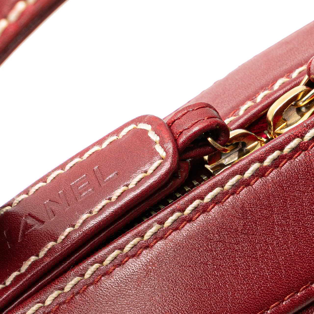 Chanel CC Lambskin Wild Stitch Handbag Rood