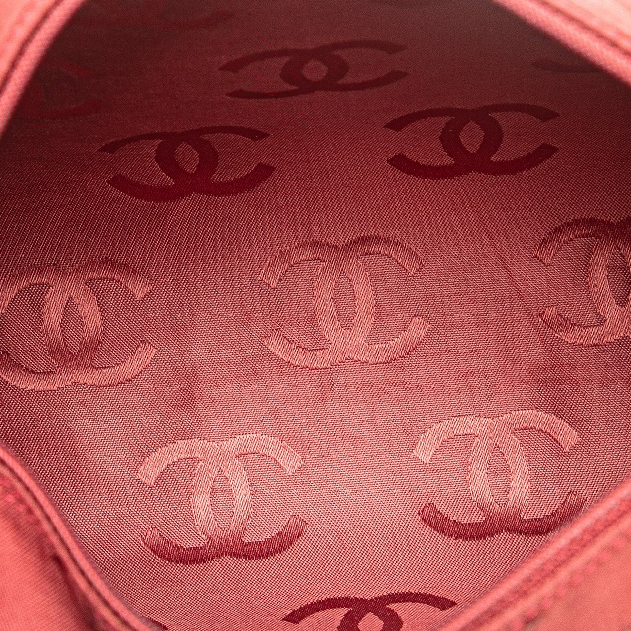 Chanel CC Lambskin Wild Stitch Handbag Rood