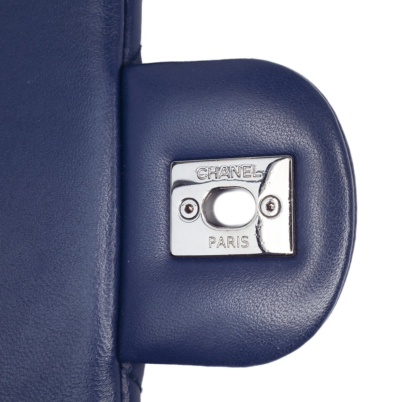 Chanel Large Lambskin CC Crossing Flap Blauw