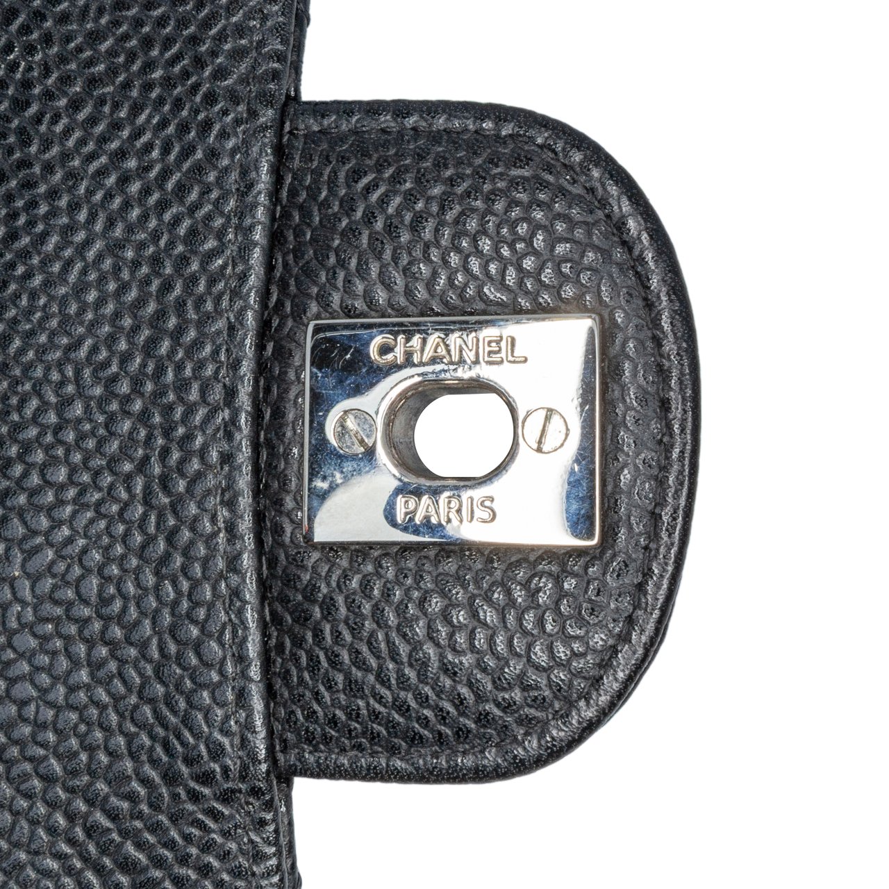 Chanel Medium Classic Caviar Double Flap Zwart