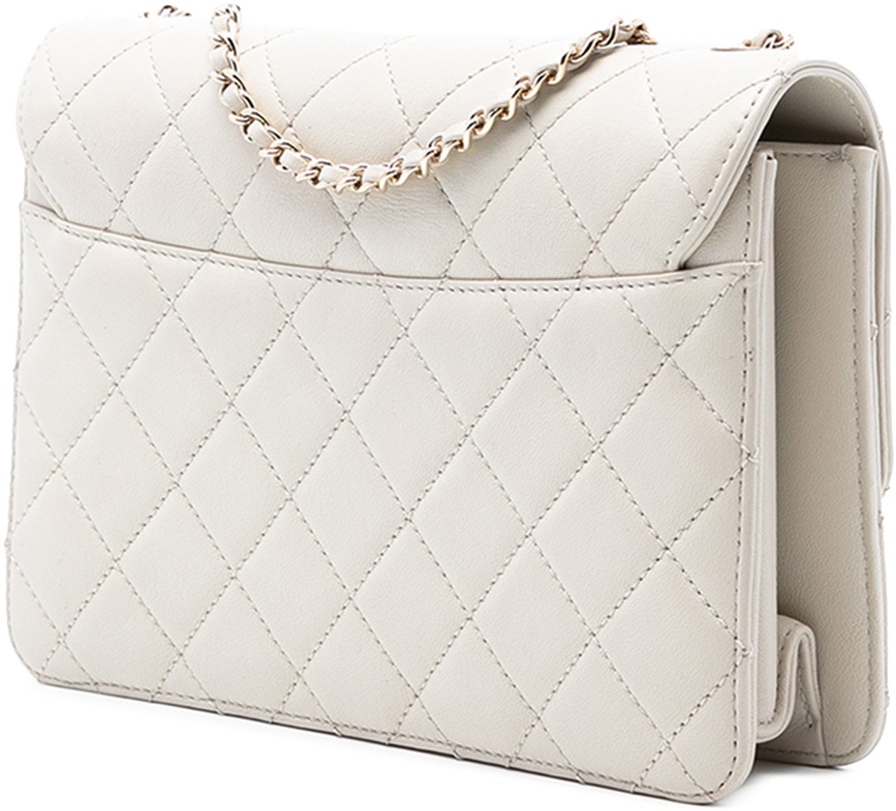 Chanel Quilted Lambskin Beauty Lock Flap Wit