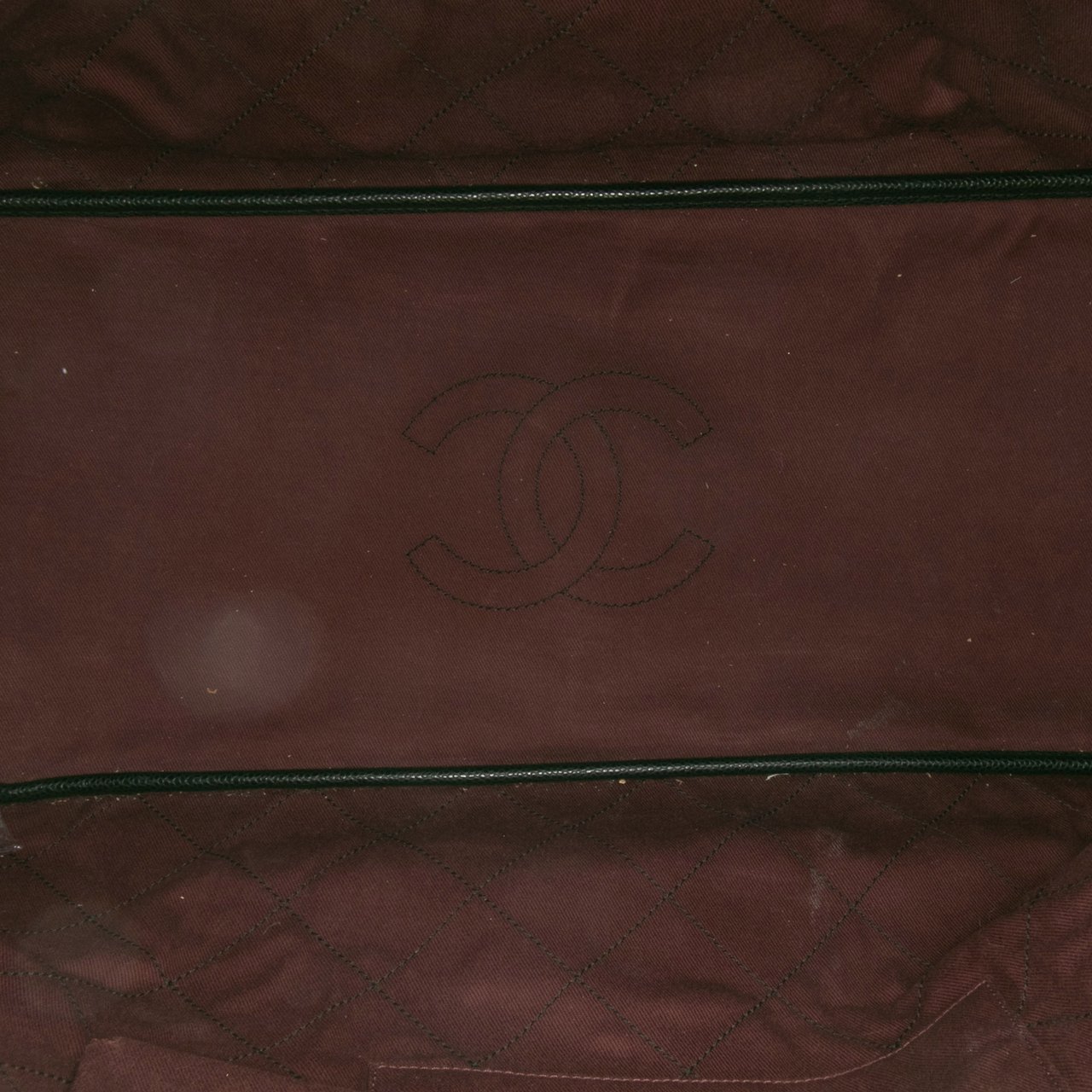 Chanel XL Quilted Caviar Shopping Fever Tote Zwart