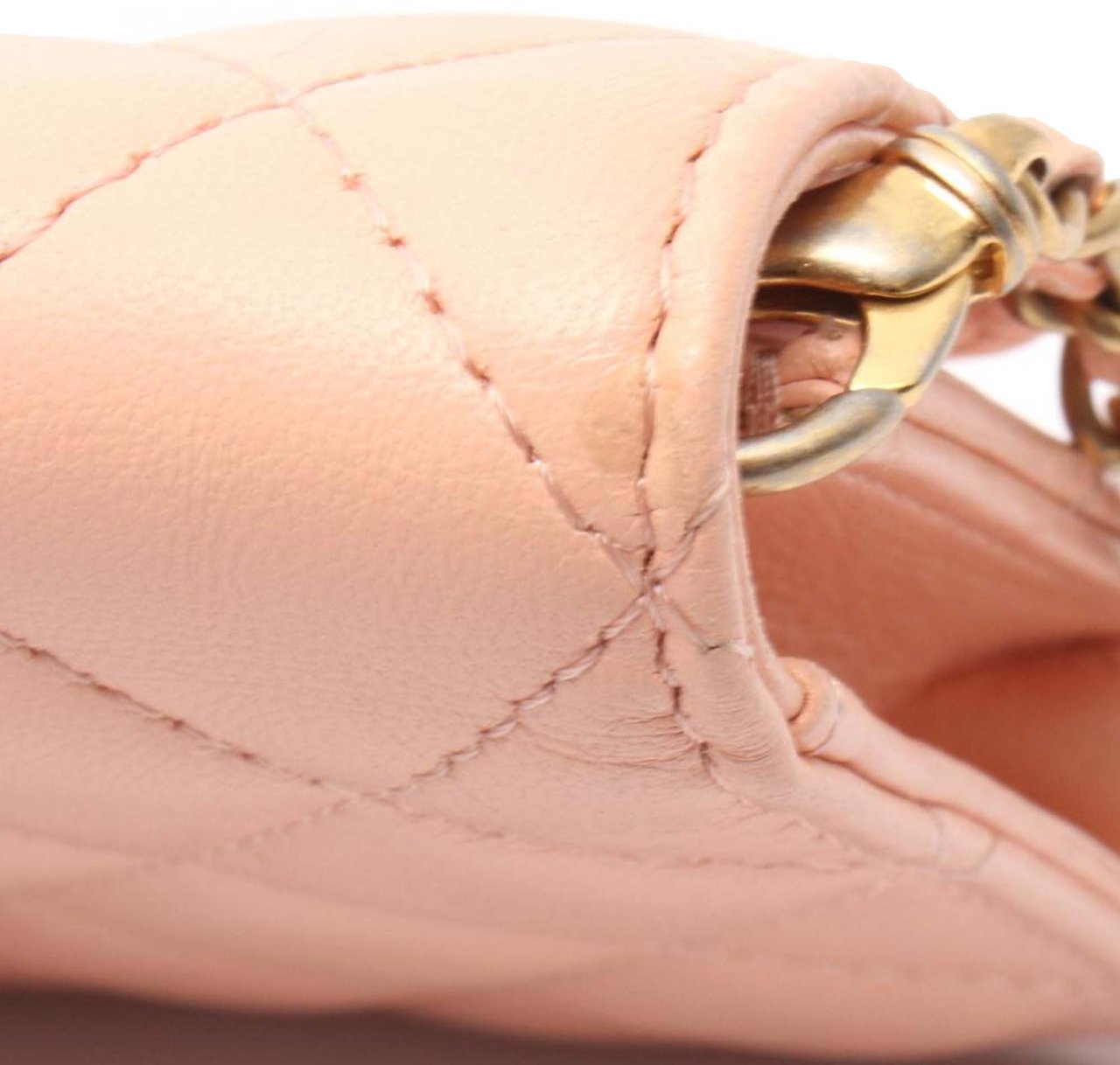 Chanel Mini Lambskin Pearl Crush Clutch On Chain Roze