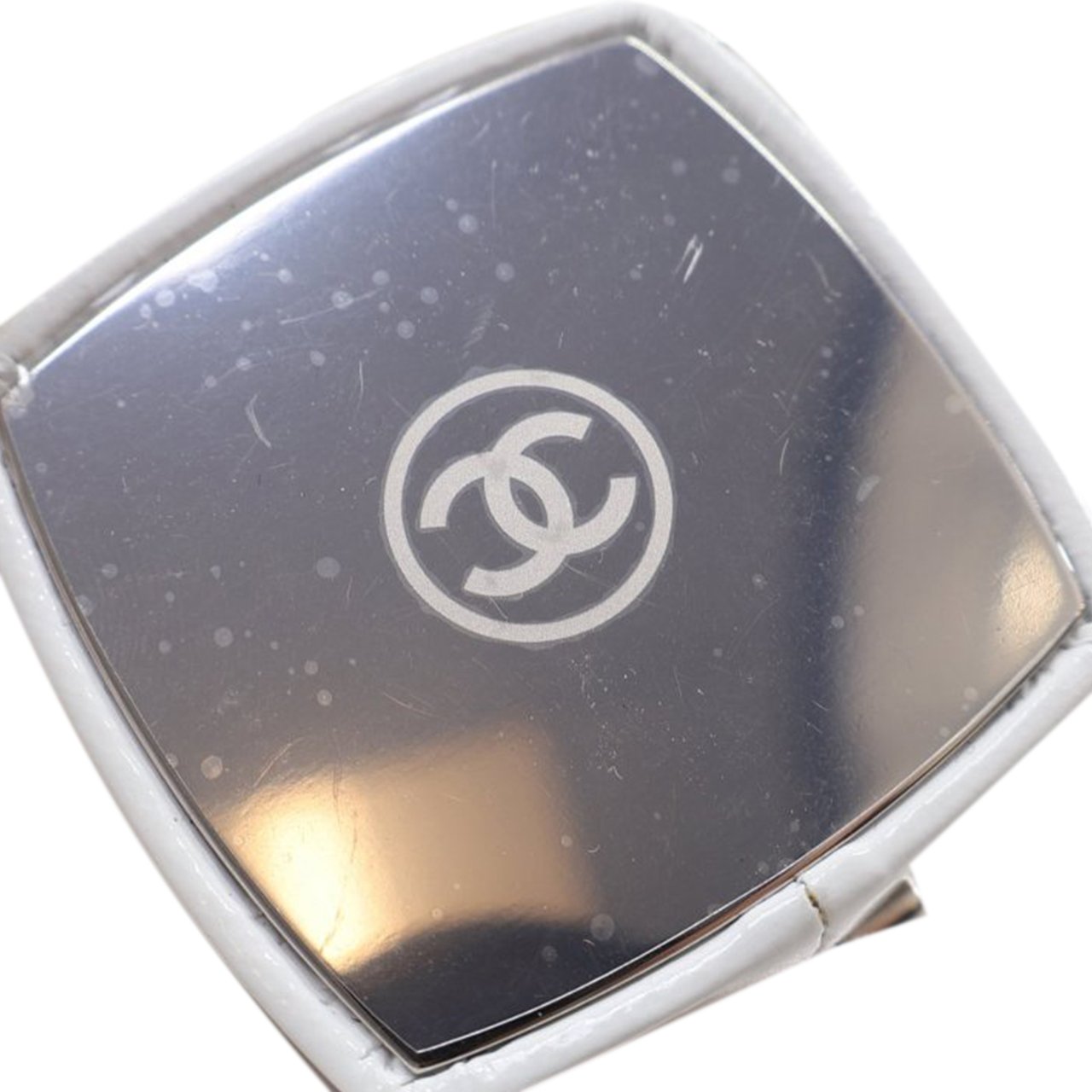 Chanel Patent Goatskin Make-Up Box Clutch With Chain Wit