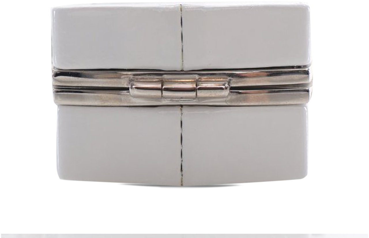 Chanel Patent Goatskin Make-Up Box Clutch With Chain Wit