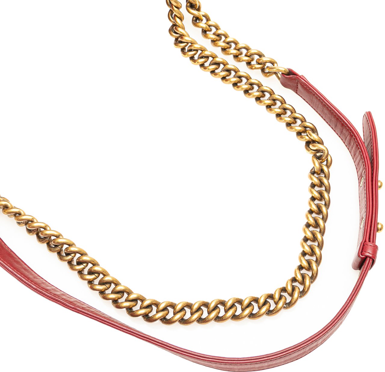 Chanel Old Medium Quilted Lambskin Boy Flap Rood