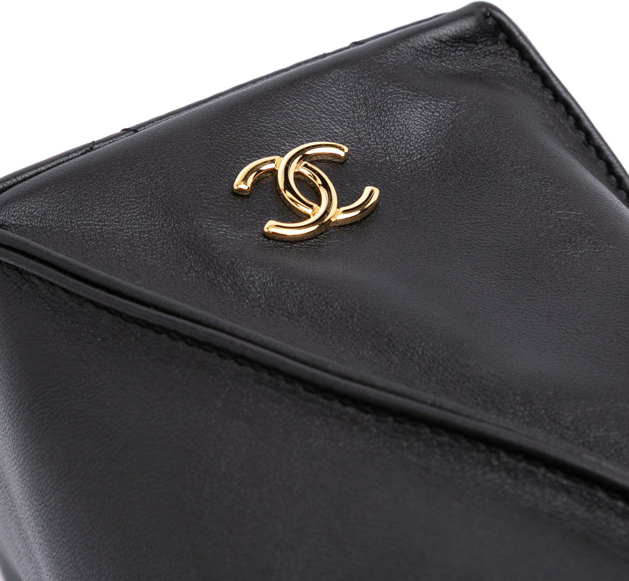 Chanel CC Lambskin Tassel Clutch with Chain Zwart