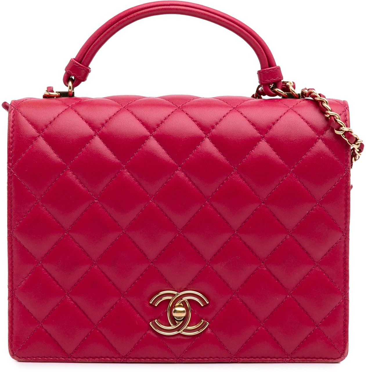 Chanel Small Quilted Lambskin Citizen Chic Flap Roze