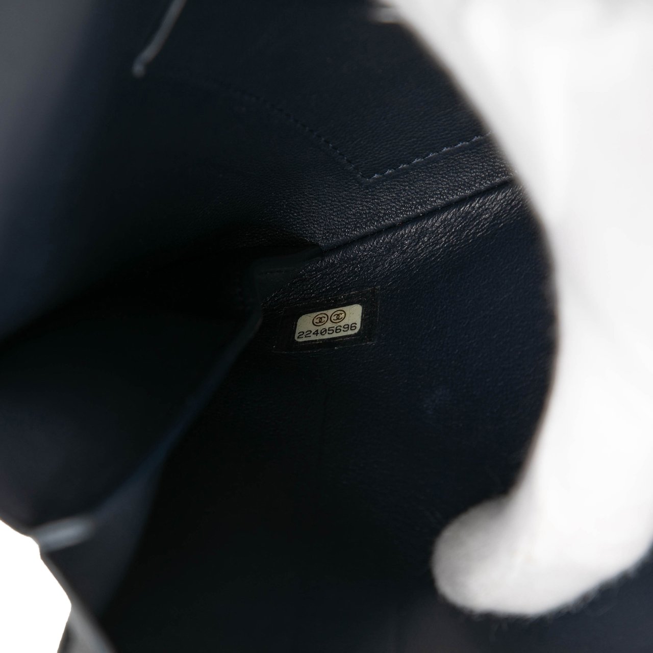 Chanel Lambskin Airlines Envelope Clutch Blauw