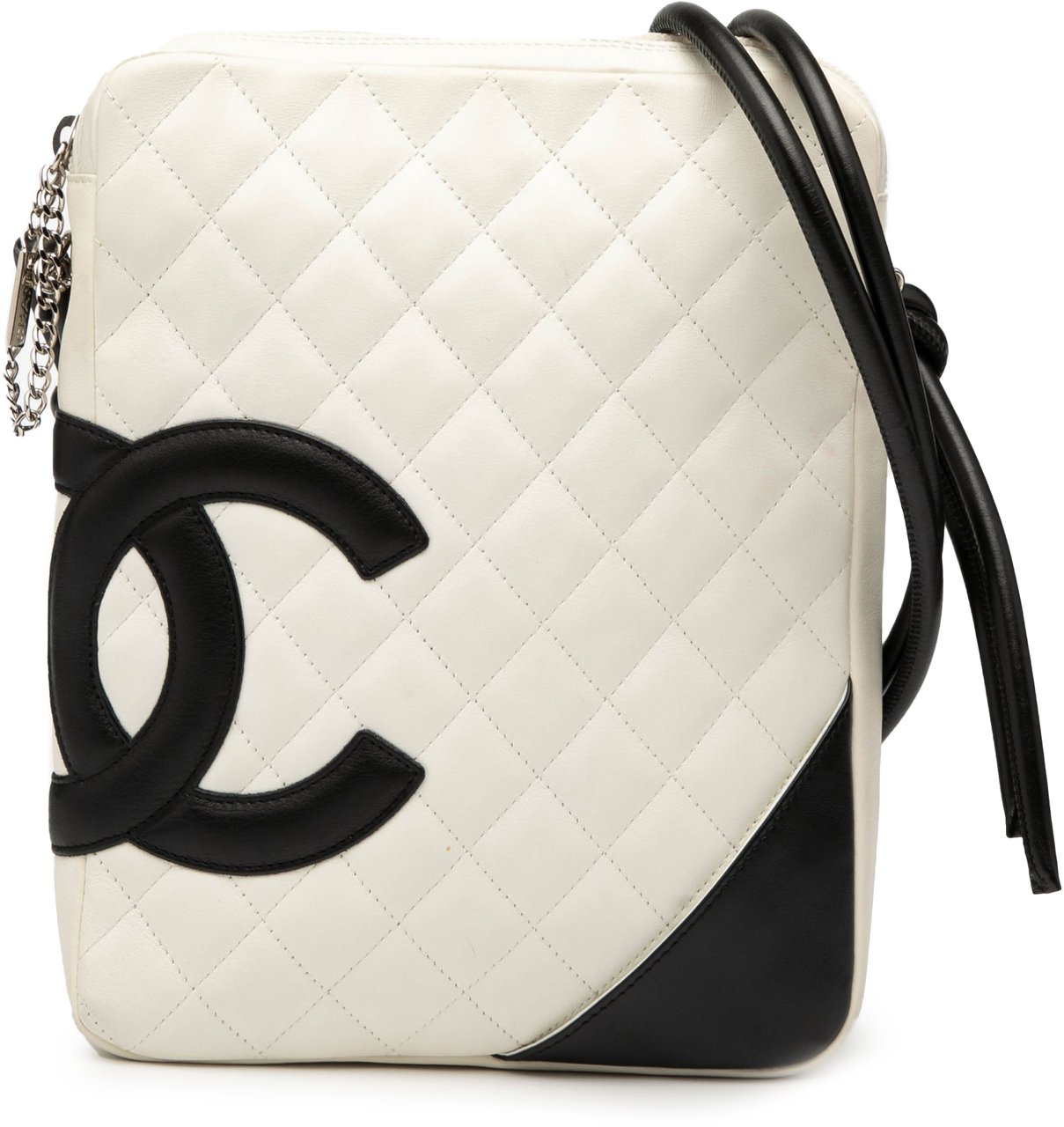 Chanel Lambskin Cambon Ligne Crossbody Wit