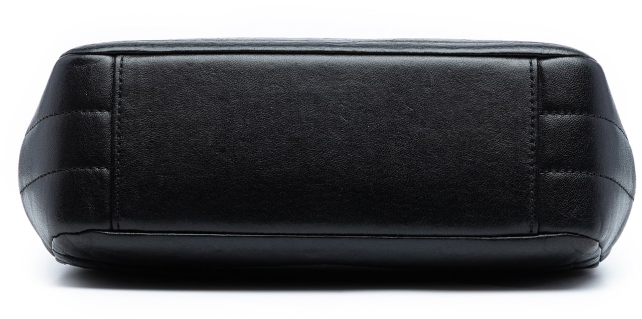 Chanel Small Chevron Shiny Lambskin Miroir Flap Bag Zwart