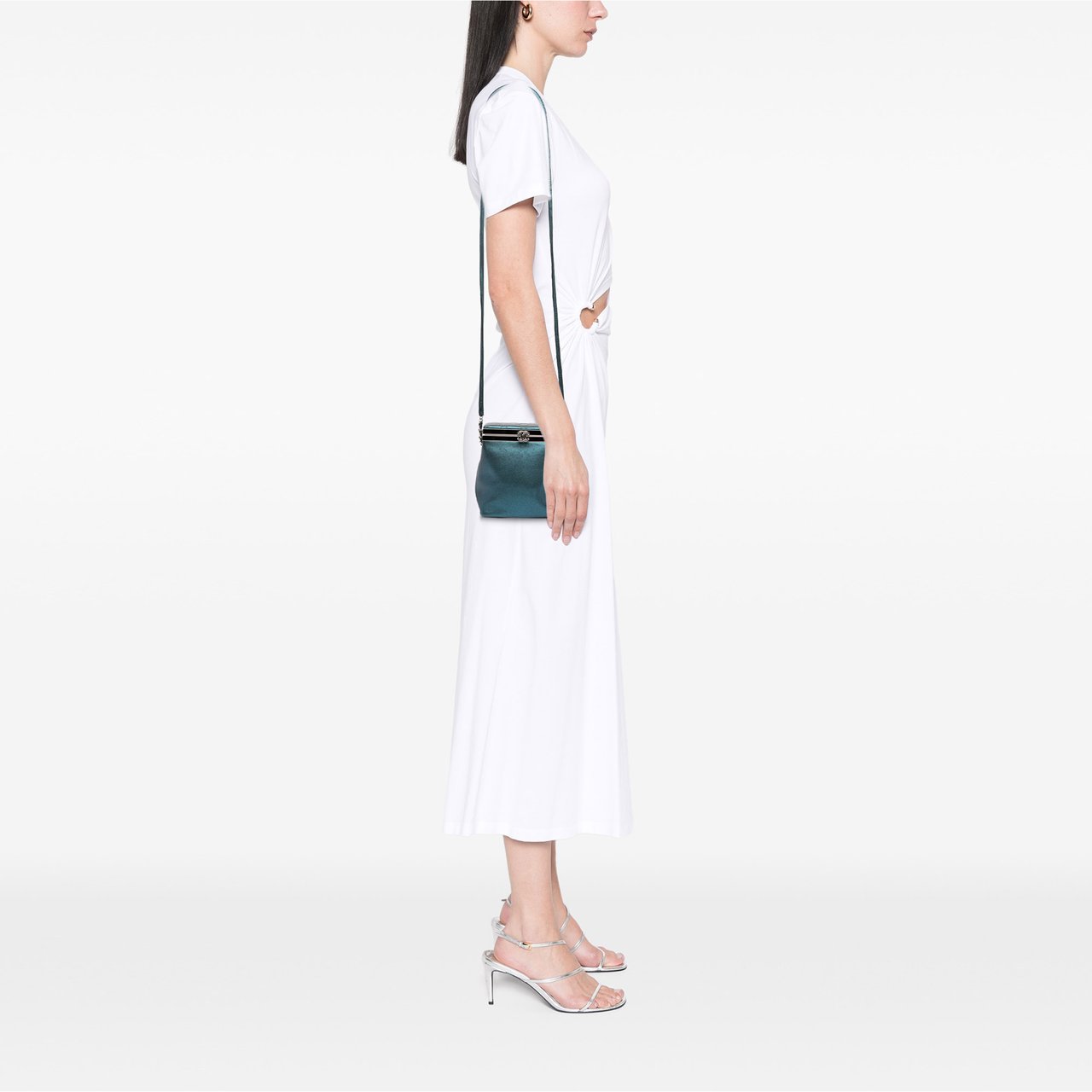 Chanel CC Metallic Calfskin Vanity Bag Blauw