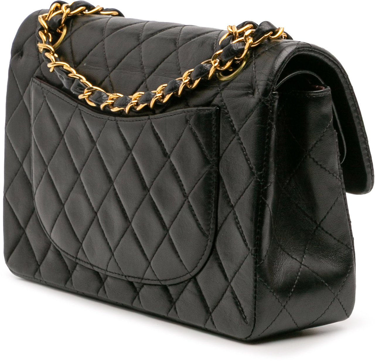 Chanel Small Classic Lambskin Double Flap Zwart