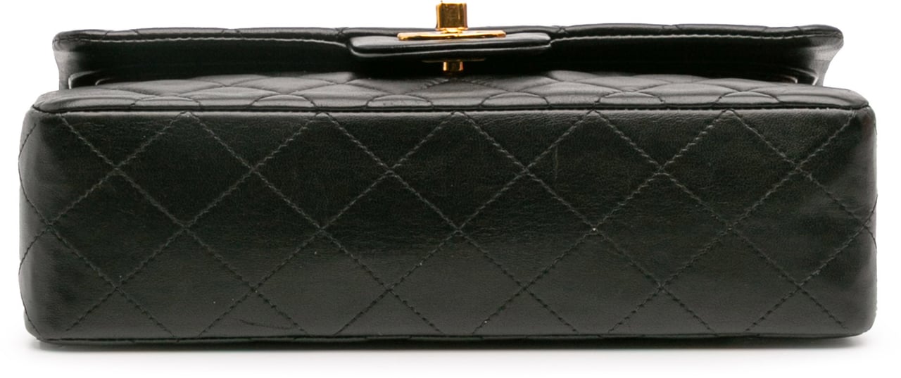 Chanel Small Classic Lambskin Double Flap Zwart