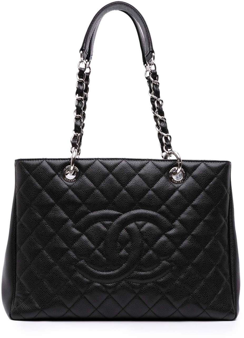 Chanel Caviar Grand Shopping Tote Zwart