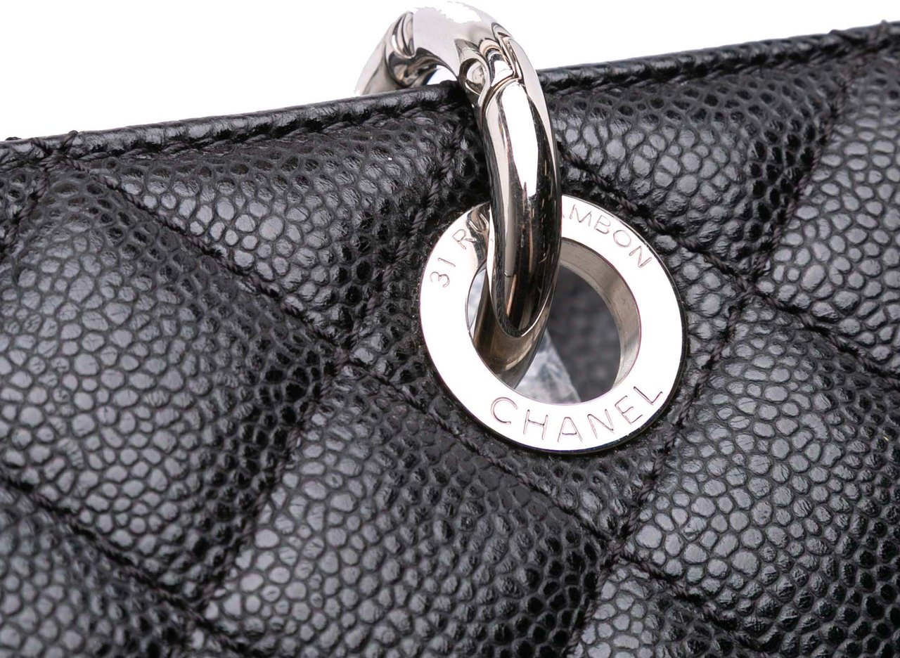 Chanel Caviar Grand Shopping Tote Zwart