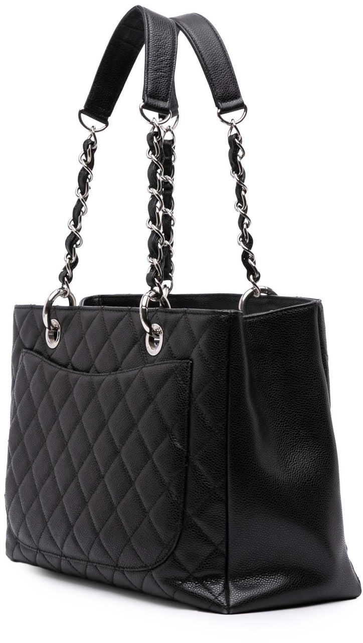 Chanel Caviar Grand Shopping Tote Zwart
