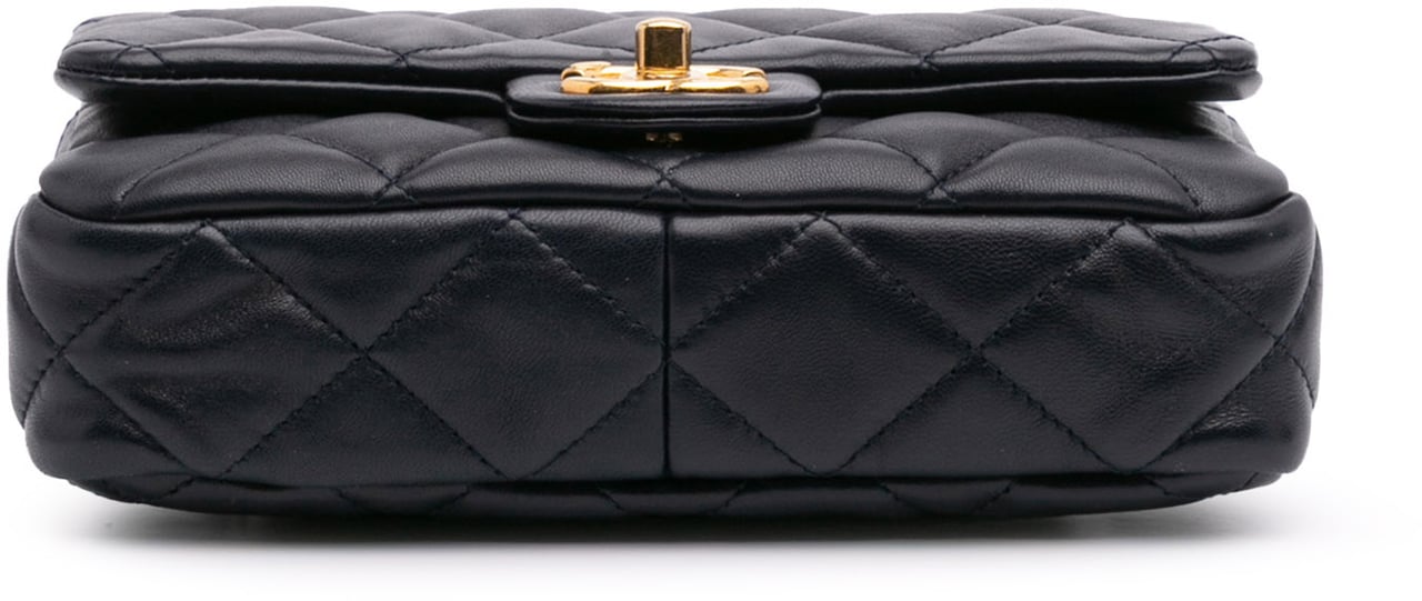Chanel Small Quilted Lambskin Funky Town Flap Paars