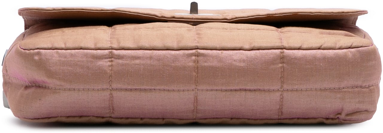 Chanel Quilted Iridescent Nylon Mademoiselle Flap Bruin