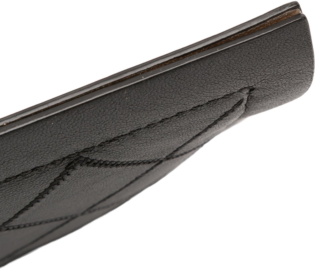 Chanel CC Stitched Lambskin Clutch Zwart