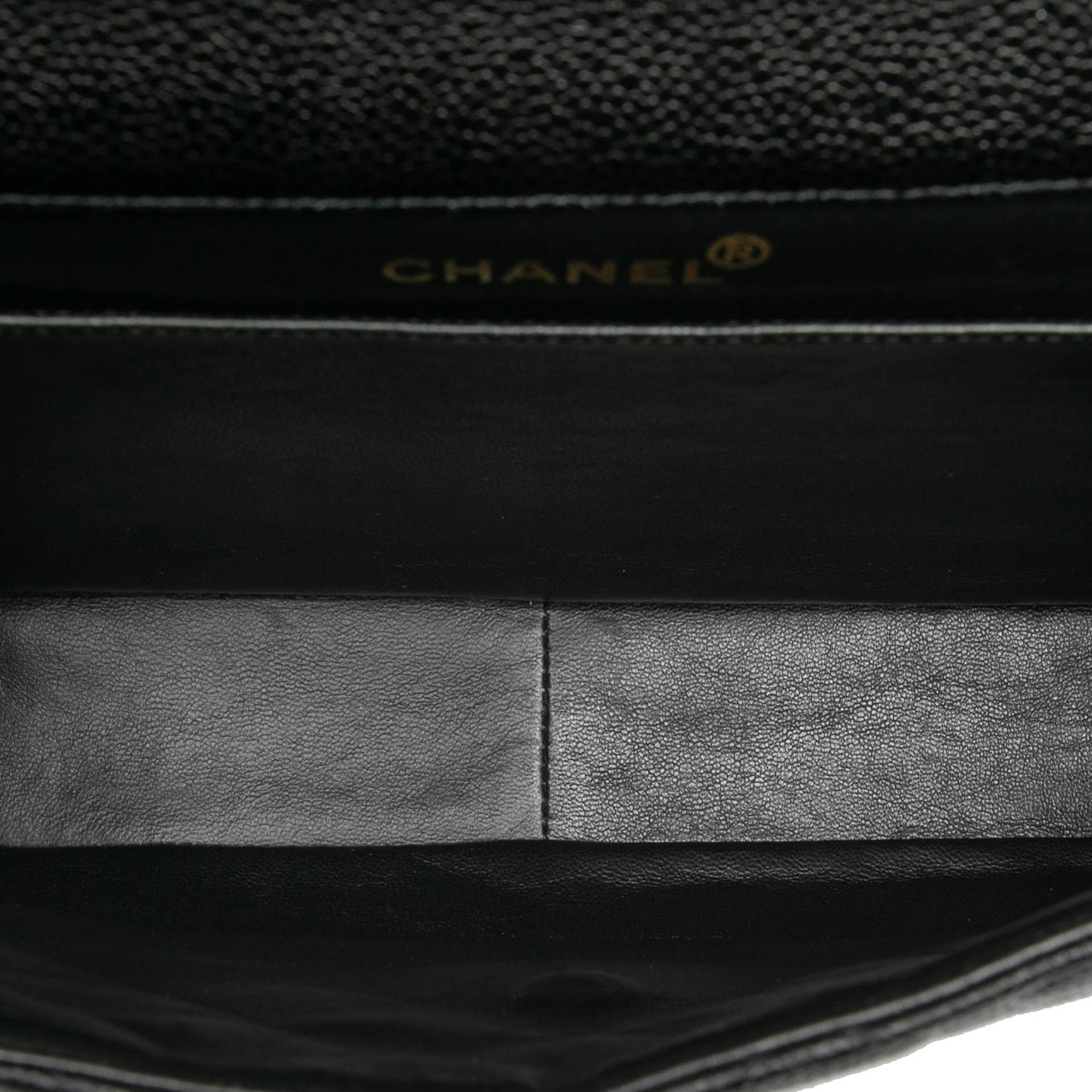 Chanel Jumbo Quilted Caviar Double Sided Flap Zwart